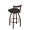 Holland Bar Stool Co 25" Low Back Swivel Counter Stool, Bronze Finish, Graph Coal Seat 82125BZ018 - alternate 3